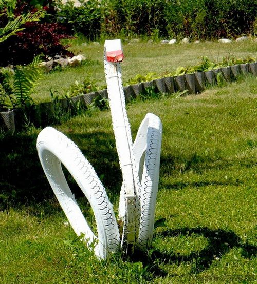 Лебеди из покрышки своими руками – удивительное украшение для сада! подробный мастер класс: лебеди своими руками