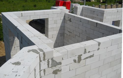 Строительство стен из газобетонных блоков